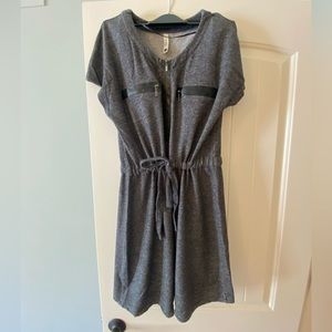 Pieces/Kenzie, S, gray/black, casual dress.